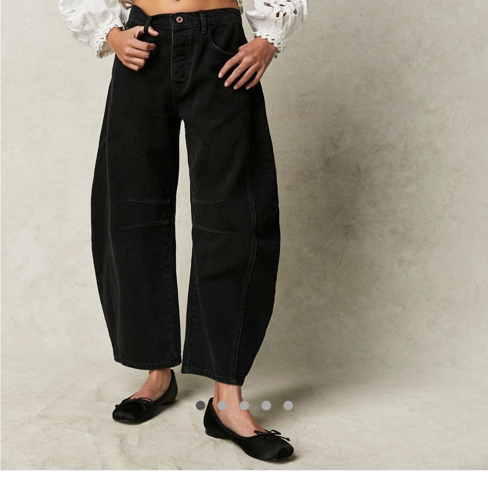 We the free good luck mid rise barrel jeans in Soundwave 27L